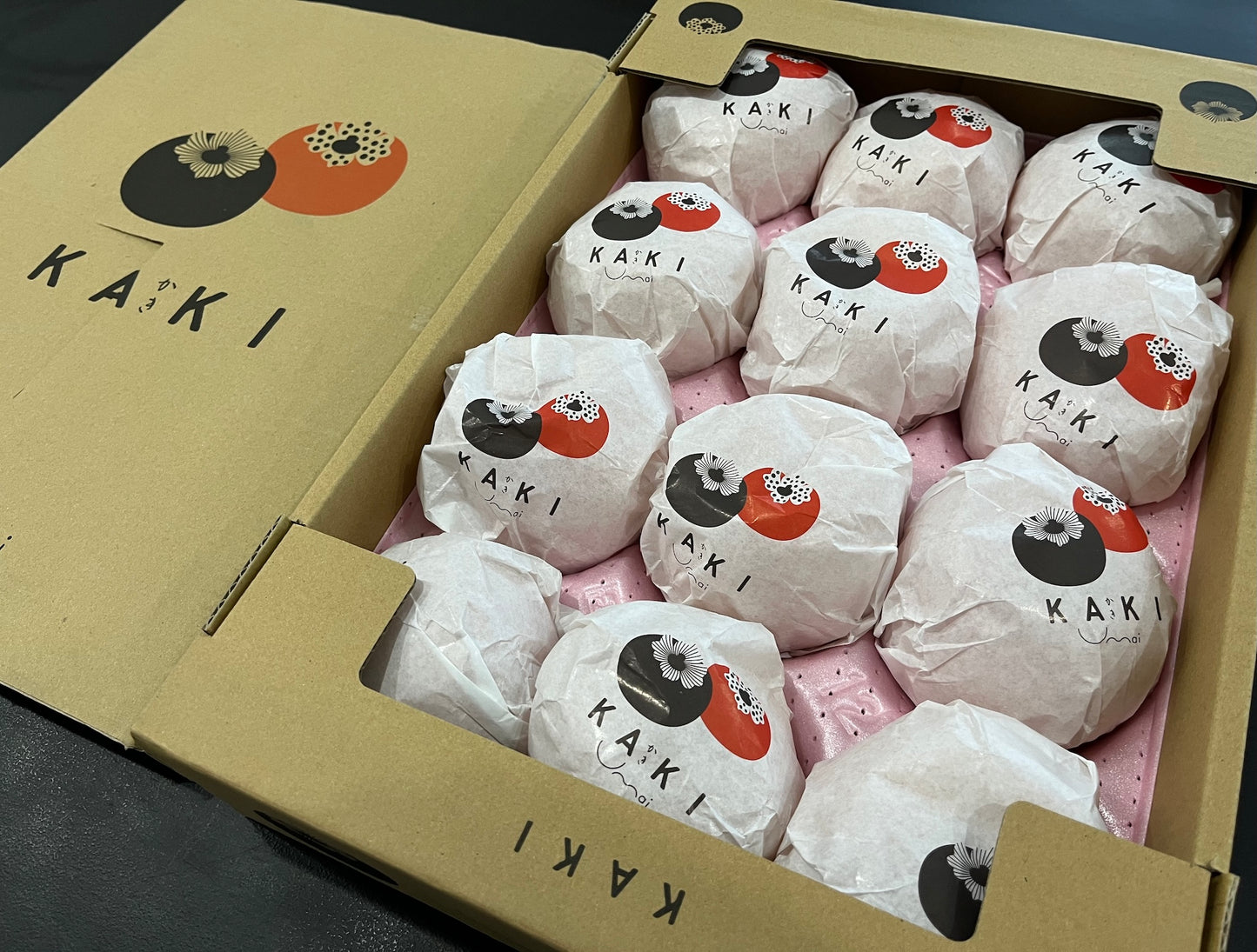 Fuyu Kaki Japanese Persimmons Large 3pc